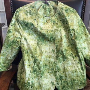 Green/yellow design Women's Blazer